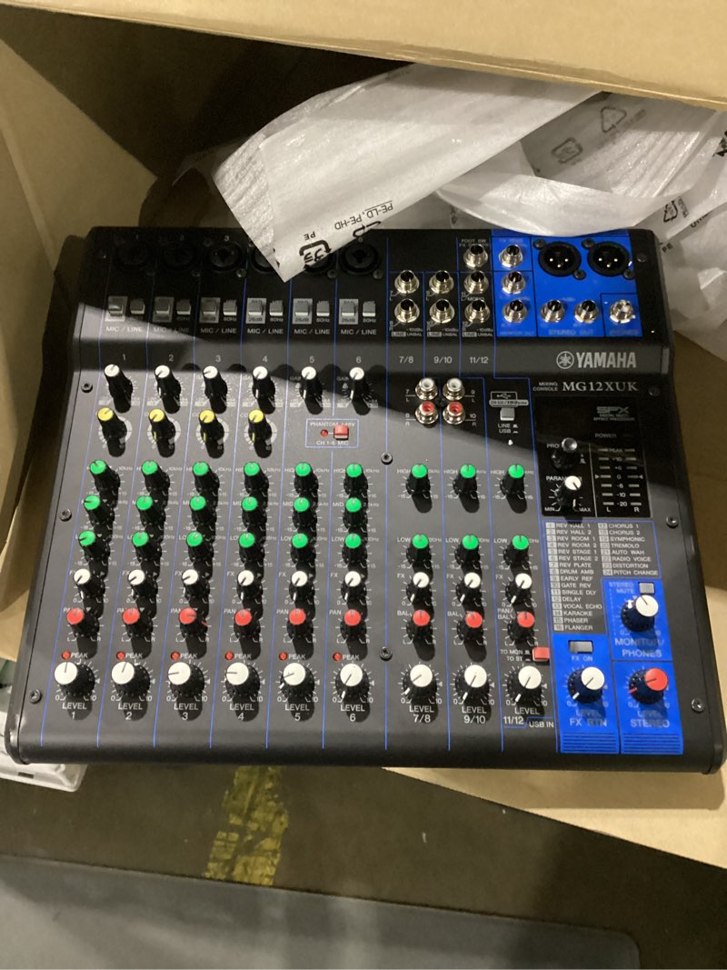 Condition photo showing As Is for yamaha mg16xu 16-input 6-bus mixer with effects usb interface with effects 16-input