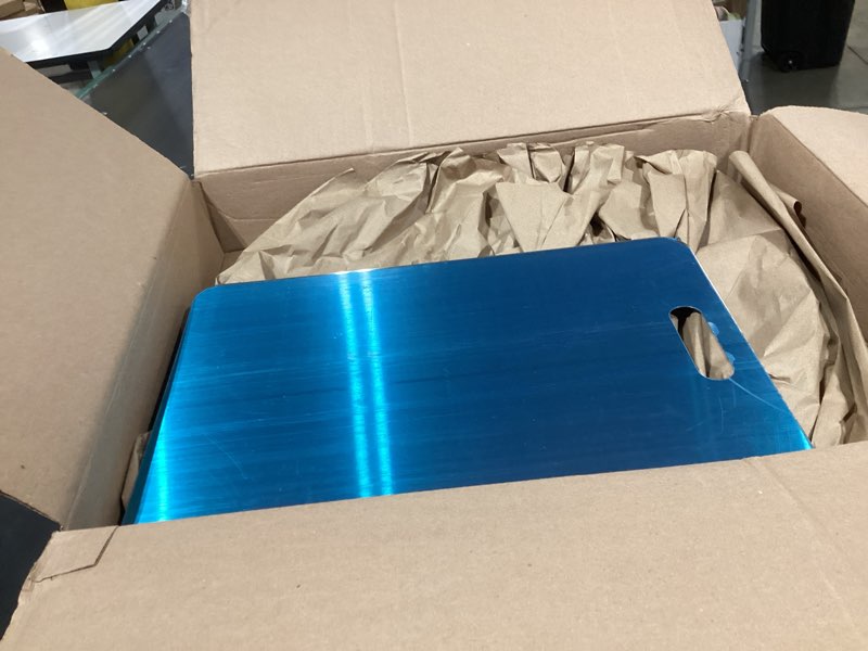 Condition photo showing As Is for titanium cutting board for kitchen,2026 new upgrade 100% pure titanium cutting boards for kitchen double sided titanware cutting board,sanitary and durable, suitable for dishwashers (xxl 12 * 17in)