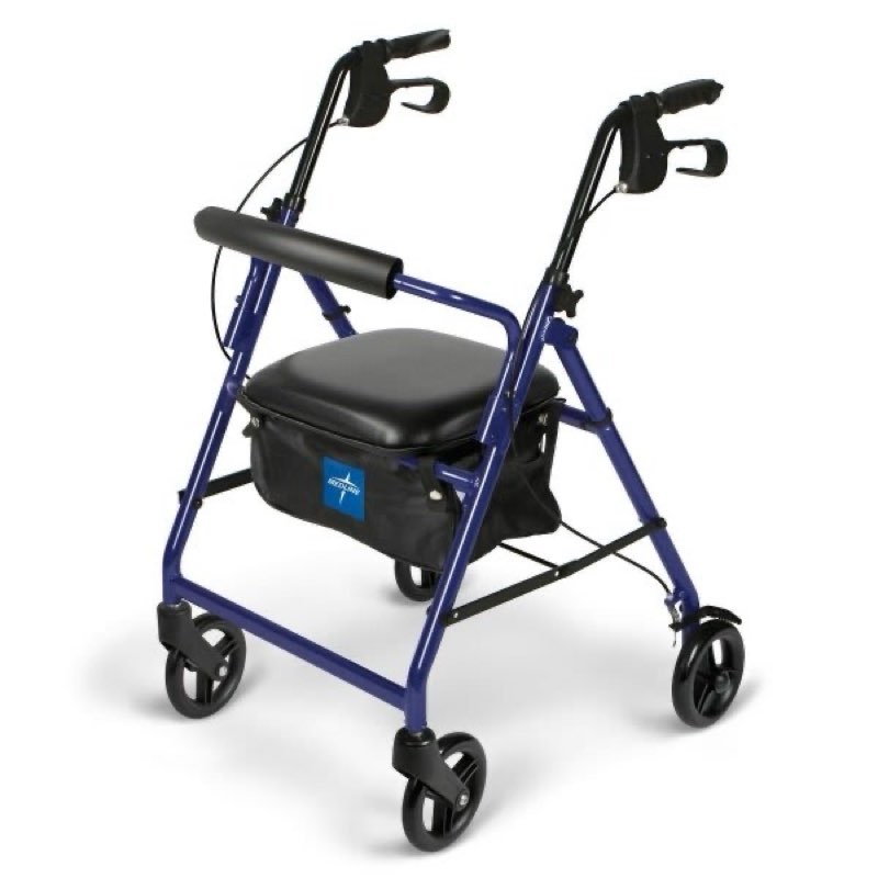 Medline Basic Rollator With 6" Wheels purple 