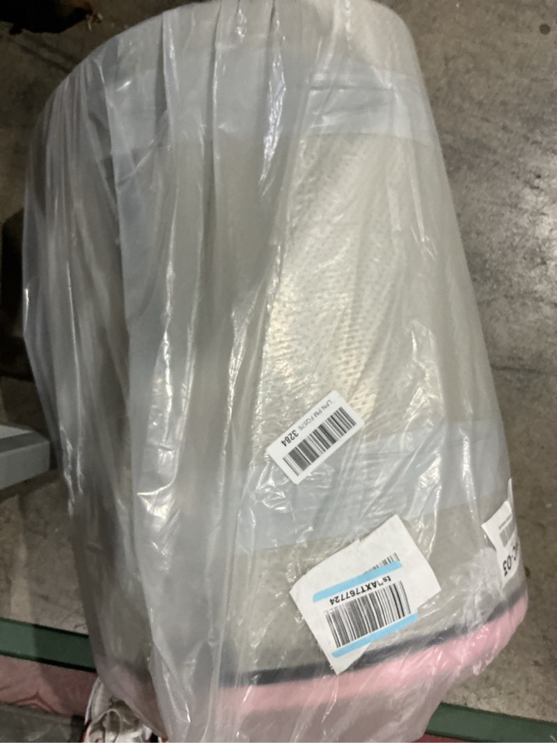 Condition photo showing Good Condition for 3 inch memory foam camping mattress, dual layer thick sleeping camp pad for car tent cot, roll-up portable glamping floor bed for guests sleepover sakura pink cot: 72*24*3"