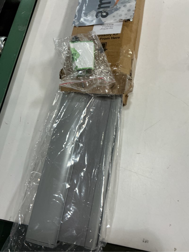 Condition photo showing Good Condition for No Drill Cellular Shades for Indoor Windows, Thermal Insulating & Noise Reducing Honeycomb Blinds, Free Stop Cordless Blackout Shades, Grey, 26" W x 64" H 26"W x 64"H Grey(blackout)