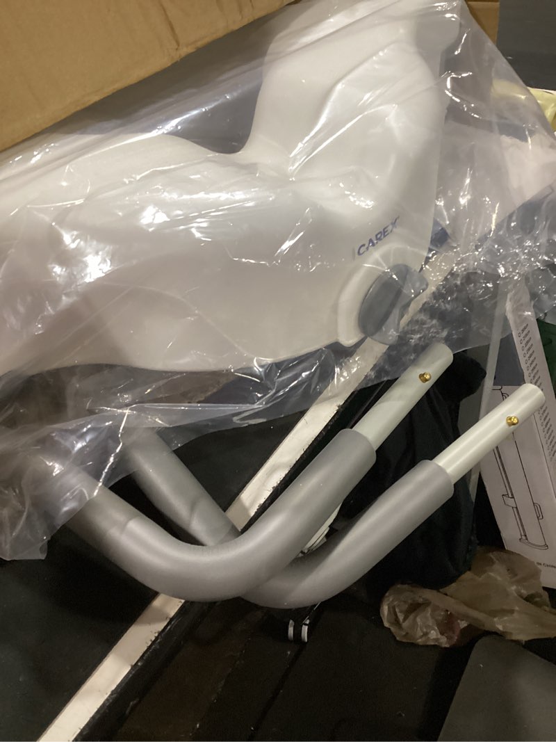 Condition photo showing Good Condition for carex e-z lock raised toilet seat with handles - 4.5 inch toilet seat riser with arms, toilet riser fits most toilets, elongated or round, toilet seat lifter, white