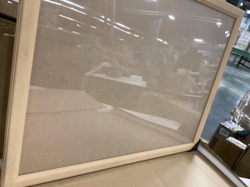 Condition photo showing Good Condition for 18x24 Wood Frame, Rustic Natural 24x18in Woodgrain Poster Picture Frame, Modern Beige 18 x 24inch Gallery Wall Photo Frame with HD Plexiglass, Horizontal Vertical Wall Mounting Display 1pcs Woodgrain 18x24
