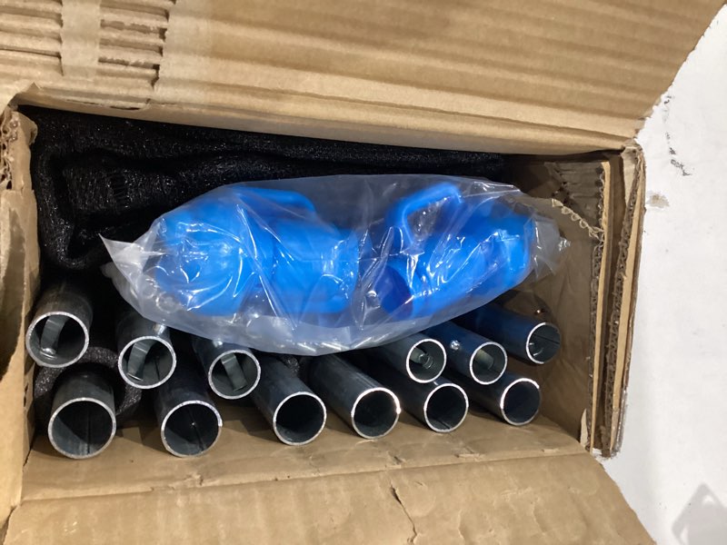 Condition photo showing Good Condition for zoomster trampoline replacement enclosure poles with clamp and hardware fits 6 straight poles trampoline (no tool needed. can be assembled by only one adult) 15ft pole with net