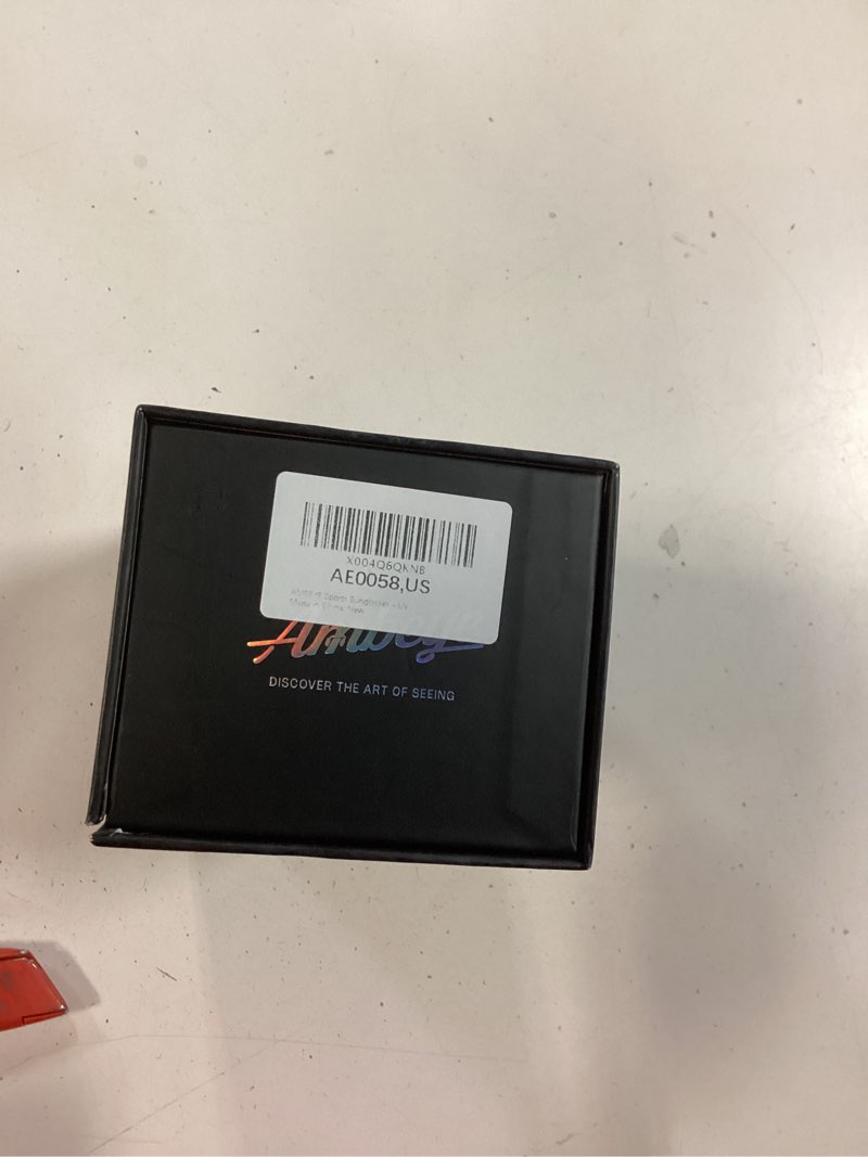 Condition photo showing New/Like New for AMBEYE Sports Sunglasses – UV400 REVO Mirror Lens, Ultra-Light TR90 Full Frame, Adjustable Nose Pads, Anti-Slip Arms – Cycling Running Hiking Triathlon – PURPLE