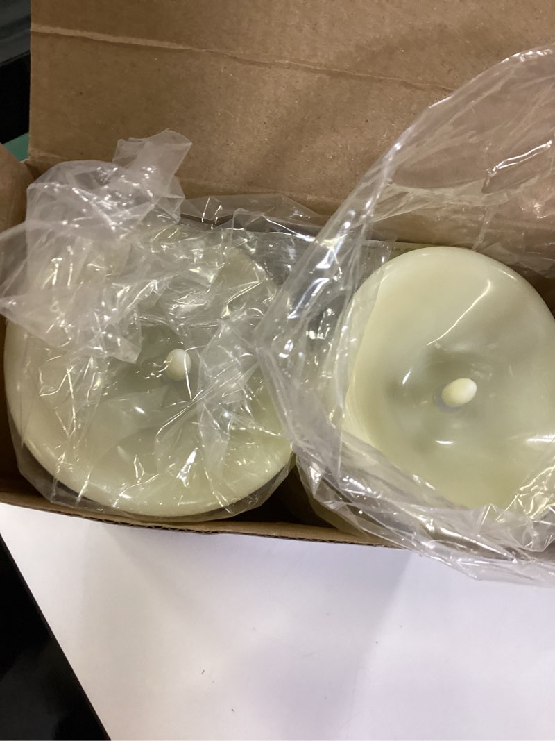 Condition photo showing Good Condition for homemory 4"x9" outdoor waterproof flameless candles with timers and remote control, battery operated candles, led plastic candles, dark ivory, set of 2 4"x9" dark ivory