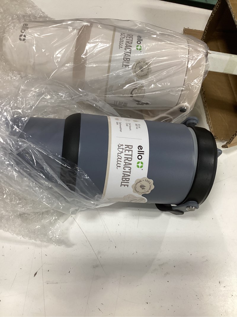 Condition photo showing Good Condition for  ello 2 pack tumbler set 30oz each with retractable straws. leak proof