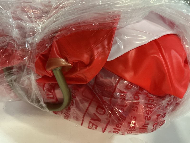 Condition photo showing Good Condition for Jetec 2 Pcs 32 Inch Giant Inflatable Bobber Balloons Gone Fishing Birthday Party Decorations Giant Fishing Lure Decor Red White Hanging Ornaments for Ice Fishermen Yard Pool Party Favors Supplies 2 32 Inch