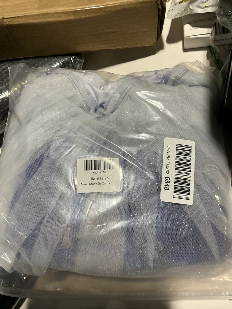 Condition photo showing As Is for ballet leotard for women swan lake costume floral print professional ballerina tulle tutu dance dress small navy
