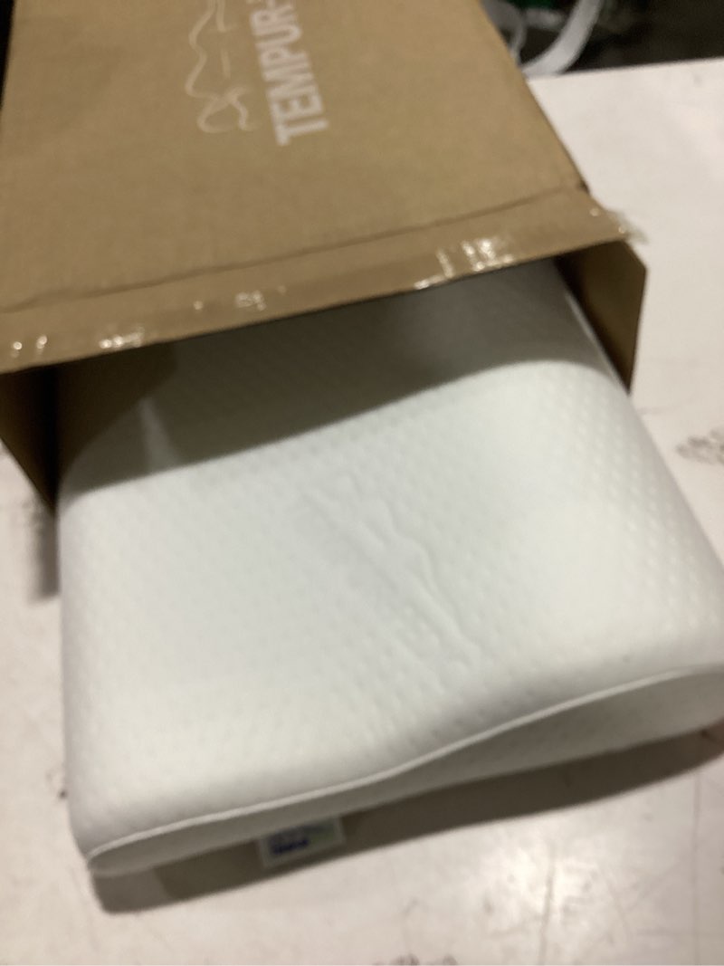 Condition photo showing As Is for tempur-pedic tempur neck pillow, small profile, white small profile 1