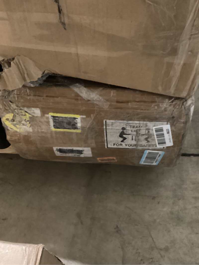 Condition photo showing As Is for 80'' closet system with drawers ,Closet Organizer System with 2 Reversible Hanging Shelves & 3 Drawers – Ideal for Small or Walk-In Closets, White