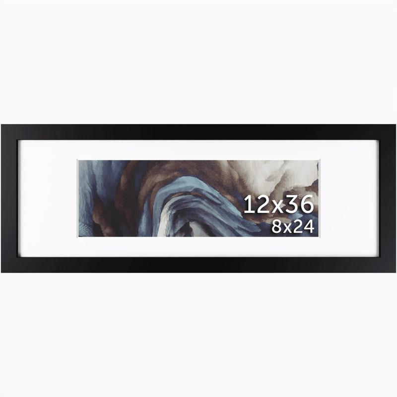 Frame /mo,12x36 BlackSol...5 inch Wide, 1 inch Thick,XO04LAZJOX Frame Amo.12×36 Black Soli5 inch Wide, 1 inch Thick Newp