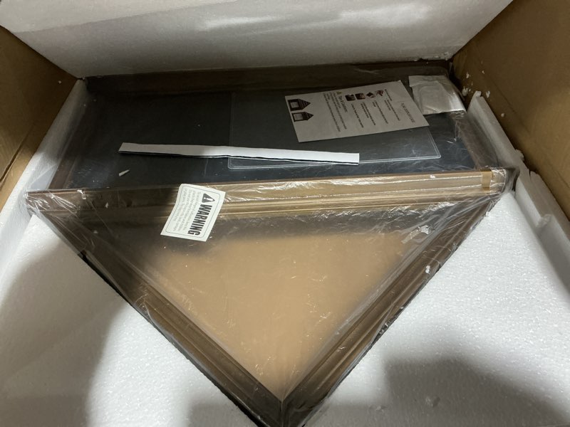 Condition photo showing Good Condition for Large Burial Flag Case - Solid Wood Display Case for 5x9.5 Folded Military Flag with Certificate Holder - Walnut Finish Large-Walnut