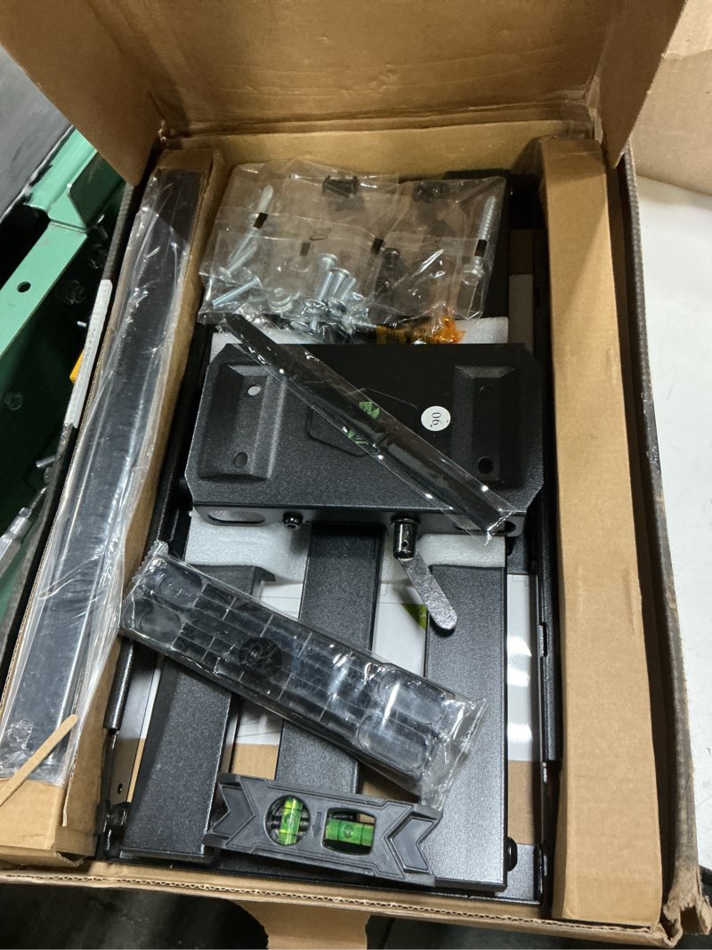 Condition photo showing As Is for usx mount full motion tv wall mount for most 42-90 inch flat screen/led/4k, tv mount bracket dual swivel articulating tilt 6 arms, max 16" wood studs, vesa 600x400mm, holds up to 132lbs for 42" to 90" tvs, 16" studs