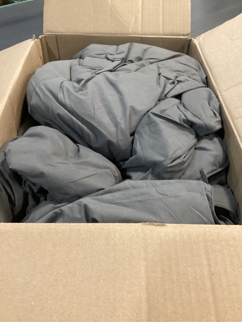 Condition photo showing As Is for Cosybay Down Alternative Comforter- Grey Corner Duvet Tabs- Lightweight All Season Duvet Insert-Stand Alone Comforter,Queen Size(88×92 Inch)