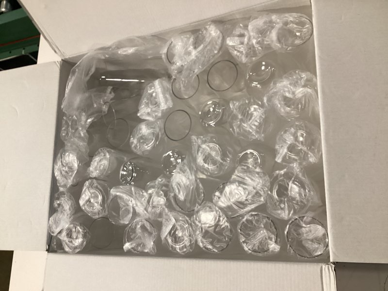 Condition photo showing Good Condition for guanqiao 48 pack stemless plastic champagne flutes, 9 oz clear disposable plastic glasses, heavy duty shatterproof recyclable mimosa glasses for party wine tasting wedding new years eve party supplies clear 48-pack