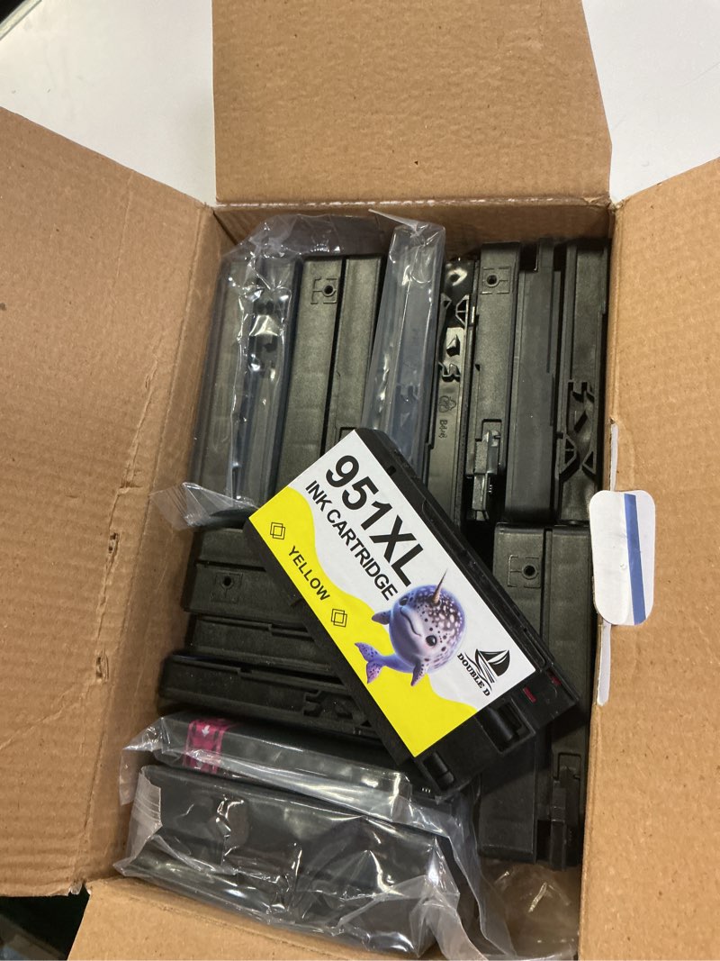 Condition photo showing As Is for DOUBLE D 950 951XL Ink Cartridges Compatible for HP 950XL 951XL use with HP OfficeJet Pro 251dw 276dw 8100 8600 8610 8620 8615 8625 8630 Series (6 Black, 3 Cyan, 3 Magenta, 3 Yellow, 15 Pack) 6BK/3C/3M/3Y