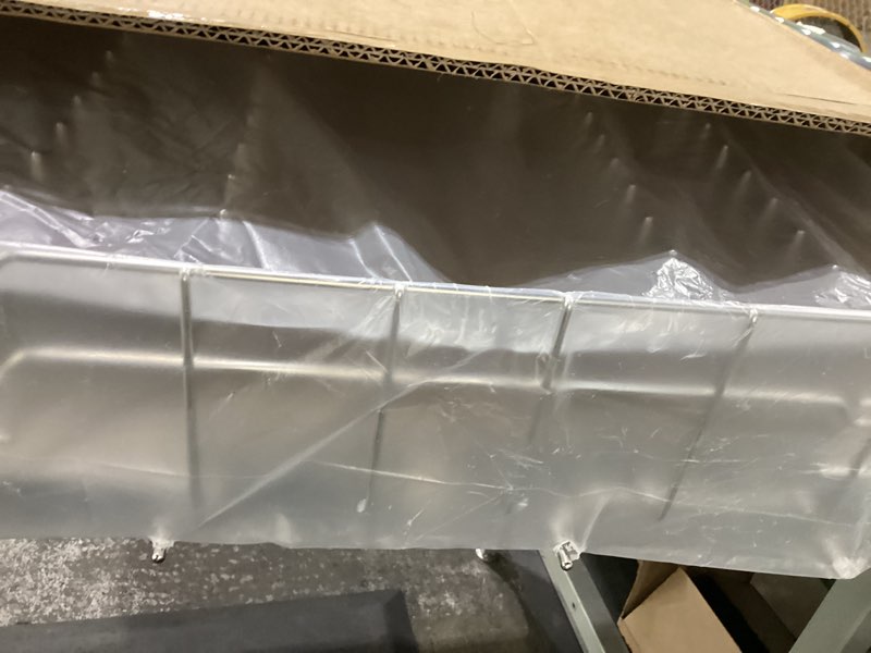 Condition photo showing New/Like New for UPGRADED 808602302 Dishwasher Lower Dishrack for Frigidaire Kenmore Dishwasher Rack Replacement Parts with Wheel,808602302 154432602 Frigidaire Dishwasher Rack Parts 304 Stainless Steel Bottom Rack