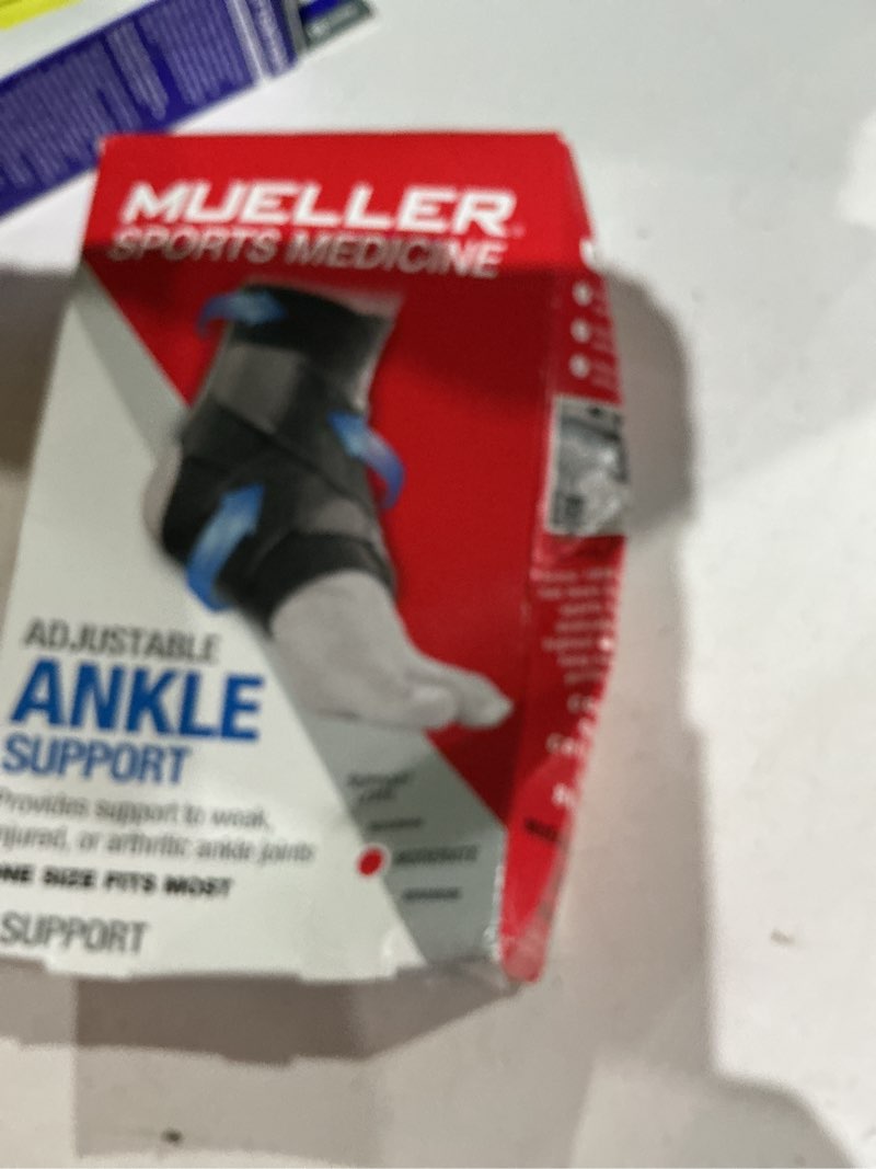 Condition photo showing As Is for mueller sports medicine mueller adjustable ankle support 1 ct