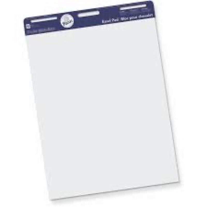 pacon 3385 easel pad, perforated, unruled, 27x34-inch, 50 sheets, white