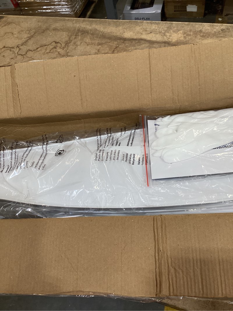 Condition photo showing New/Like New for depuley 52-inch ceiling fans with lights: white 3 blade flush mount low profile ceiling fan for bedroom - dimmable indoor outdoor fan with remote app control ultra quiet dc motor timer white 52 inch