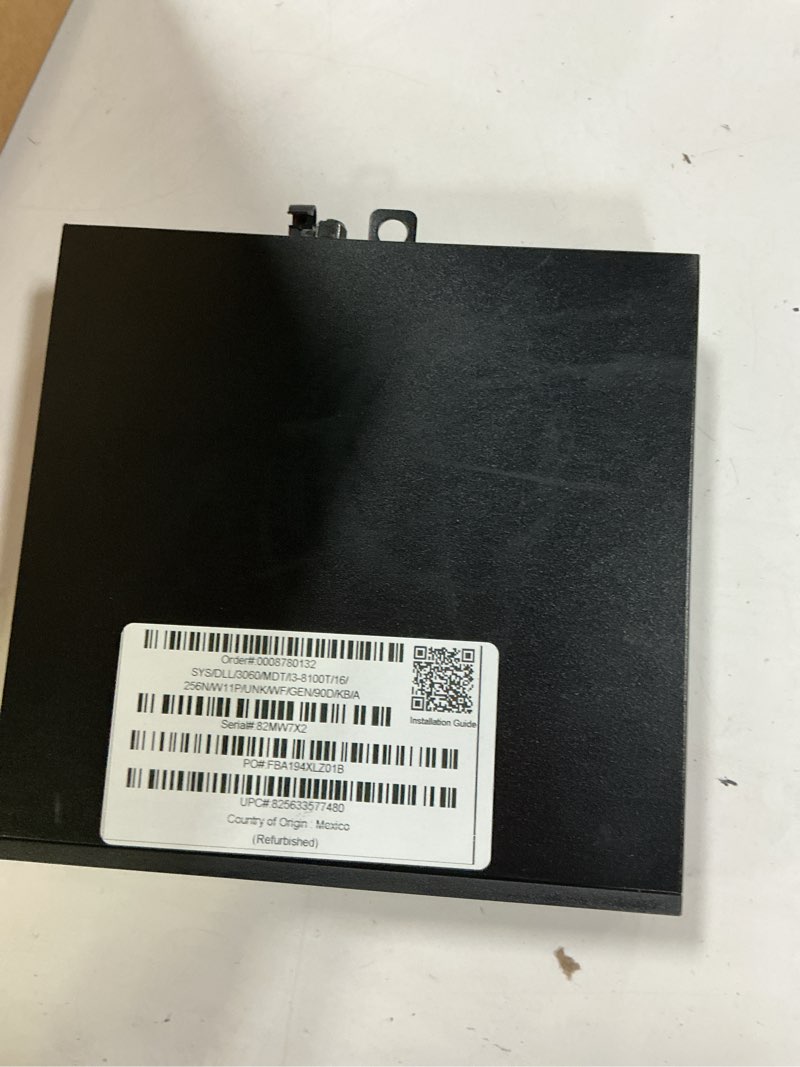 Condition photo showing Good Condition for Dell Optiplex 3060 Micro PC, Intel Core i3-8100T, 16GB DDR4 RAM, 256GB NVMe SSD, Win11Pro (Renewed)