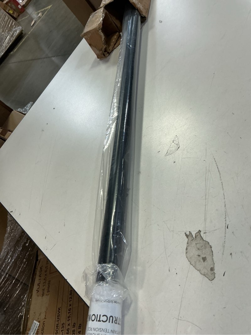 Condition photo showing Good Condition for Ivilon Tension Curtain Rod - Spring Tension Rod for Windows or Shower, 54 to 90 Inch. Black 54" to 90" Black