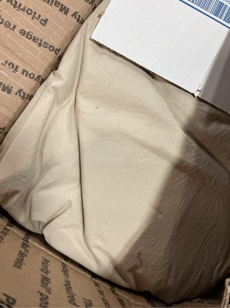 Condition photo showing Good Condition for organic crisp percale sheet set, queen, toffee