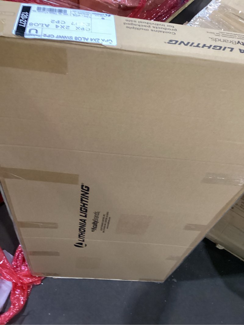 Condition photo showing New/Like New for Lithonia Lighting CPX 2x4 LED Flat Panel Light, 2 Ft. x 4 Ft. LED Light Panel, Ceiling Lighting Fixture, 4000/5000/6000 Adjustable Lumens, 3500K/4000K/5000K CCT, Smooth Satin Lens, White (2-Pack)