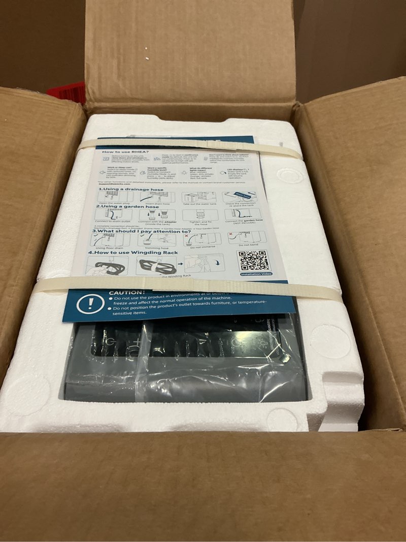 Condition photo showing Good Condition for aeocky 4500 sq.ft energy star most efficient 2025 dehumidifier, max 80 pint/day smart compressor dehumidifier with drain hose, intelligent humidistat,for basement,bedroom,home,bathroom 80 pints - 4500 sq.ft