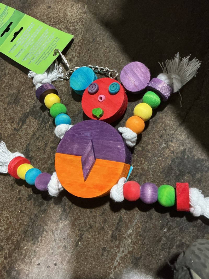 Condition photo showing Good Condition for (Bidding on 15) A&E CAGE COMPANY HB46352 Happy Beaks Crazy Wooden Mouse Assorted Bird Toy, 9 by 11.8\"