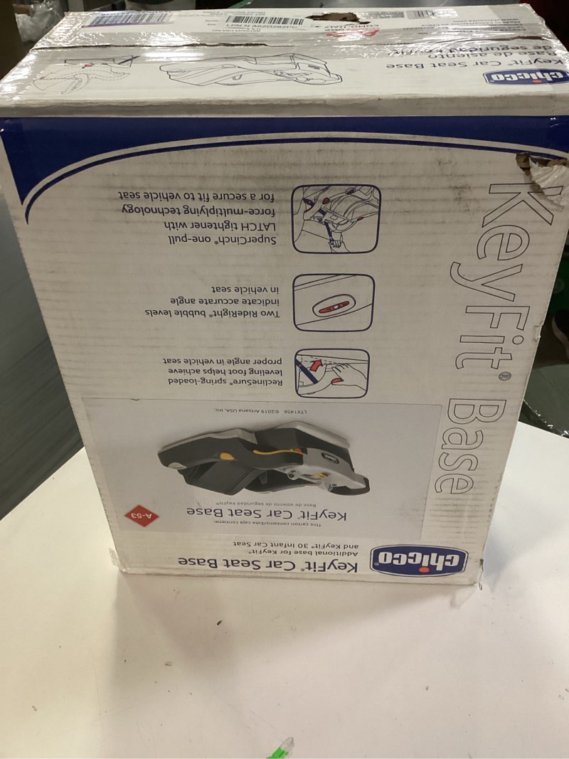 Condition photo showing New/Like New for chicco keyfit infant car seat base, stay-in-car rear-facing base | anthracite/grey