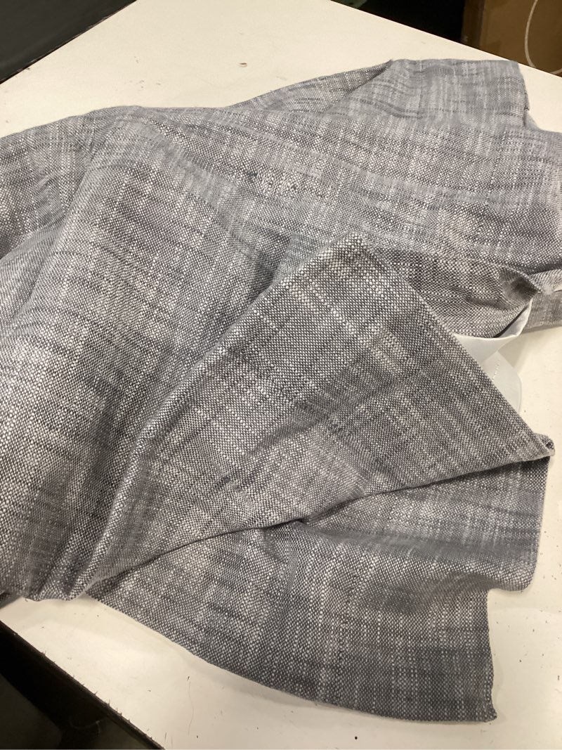 Condition photo showing Good Condition for textured cotton room darkening curtain grey 48x96