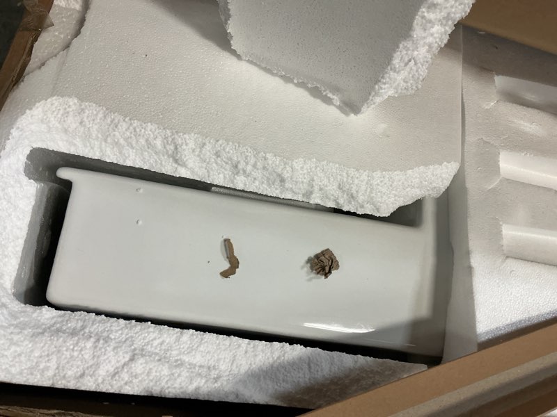 Condition photo showing Good Condition for st. tropez one piece elongated toilet dual vortex flush 1.1/1.6 gpf with 10" rough in glossy white 10" rough-in