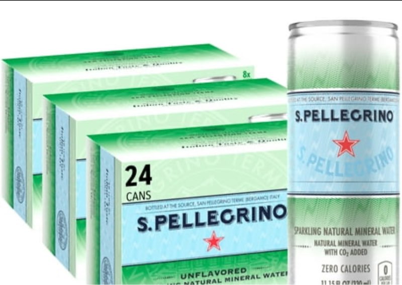 11.15 FL oz SPARKLING NATURAL MINERAL WATER((Total 24 Cans))(( Best By/08/2026))