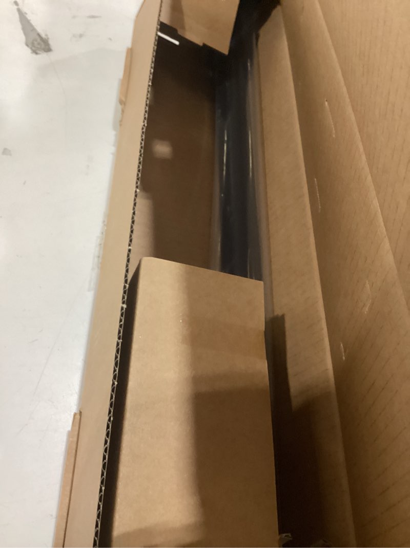 Condition photo showing Good Condition for ivilon drapery treatment window curtain rod - square design 1 1/8 rod. 48 to 86 inch. black 48 to 86 in.