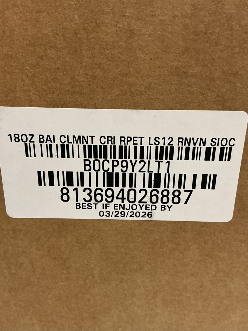 Condition photo showing New/Like New for bai antioxidant infused water beverage, costa rica clementine, with vitamin c and no artificial sweeteners, 18 fluid ounce bottle, 12 pack costa rica clementine 12 pack