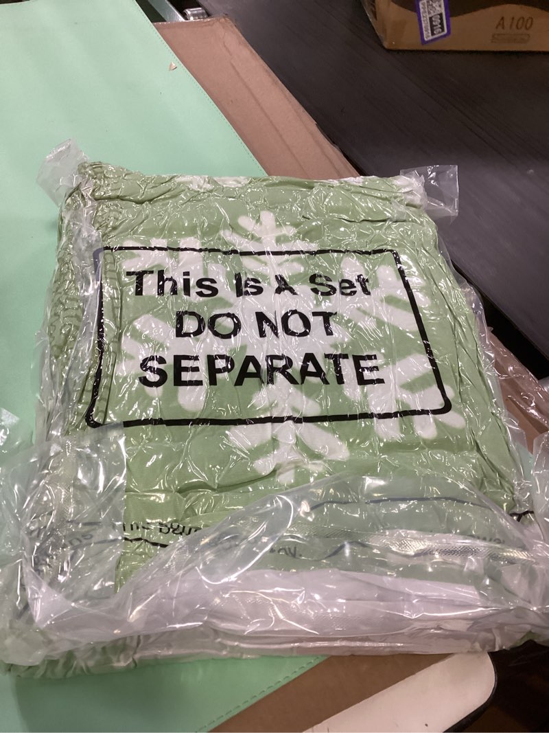 Condition photo showing New/Like New for 12 Pcs Christmas Snowflake Throw Blankets Bulk 50 x 60 Inch Xmas Winter Holiday Soft Cozy Fleece Blanket for Home Bedding Couch Chair and Homeless Gift Theme Home Decor (Sage Green) Sage Green 12