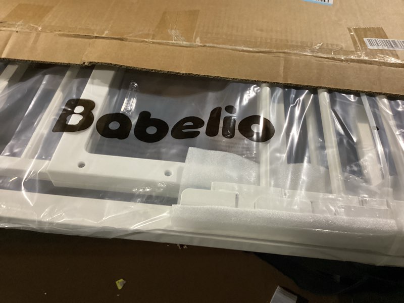 Condition photo showing Good Condition for Babelio Baby Gate with Adjustable Cat Door,29-43" Auto Close Durable Pet door for Stairs,Doorways and House,Pressure Mounted,Easy Install,Effortless Walk Thru,White White 29-43" Wide, 30" Tall