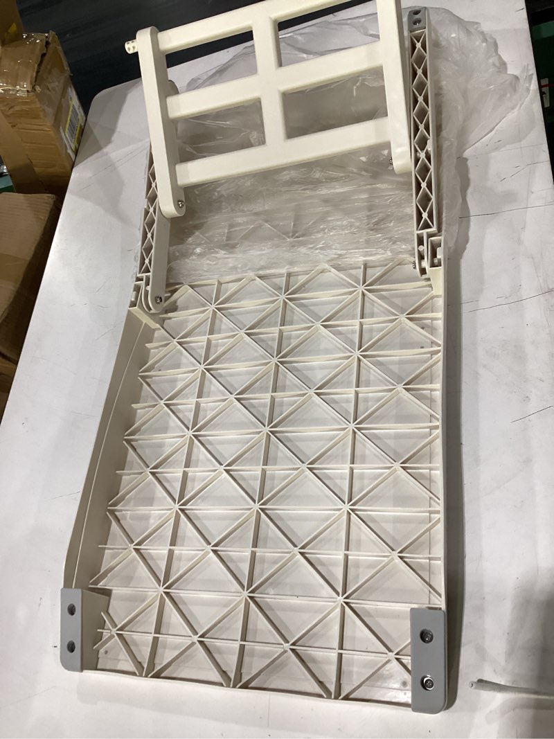 Condition photo showing Good Condition for dog ramp for bed & couches – 4 heights up to 17.72", anti-slip, portable, supports 100 lbs – easy-clean pet stairs for small & senior dogs (locking mechanism improved)