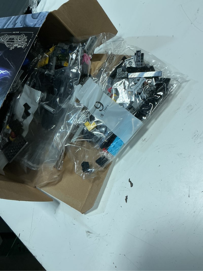 Condition photo showing New/Like New for lego icons back to the future time machine 10300, model car building kit based on the delorean from the iconic movie, perfect build for teens and adults who love to create standard packaging