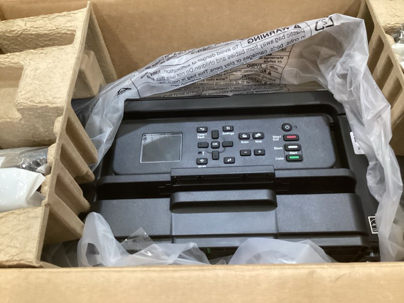 Condition photo showing As Is for brother work smart mfc-j1360dw wireless color inkjet printer, all-in-one print/scan/copy, best for home and home office