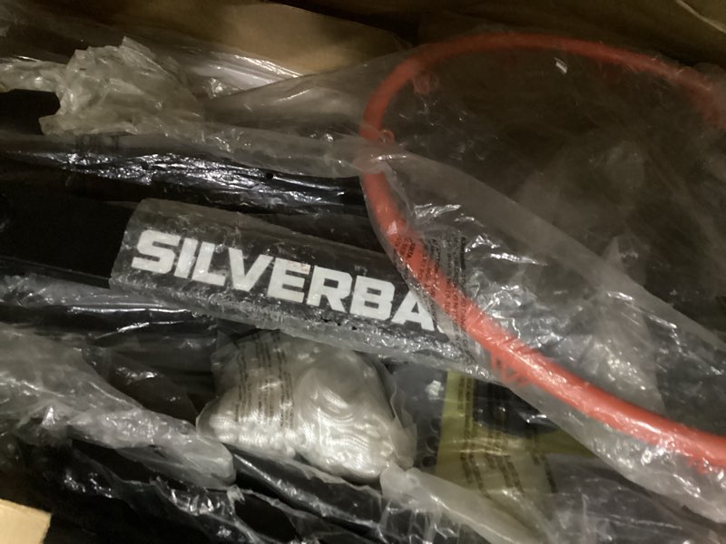 Condition photo showing Good Condition for silverback 54" in-ground height adjustable basketball system with tempered glass backboard, pro-style breakaway rim, and backboard pad