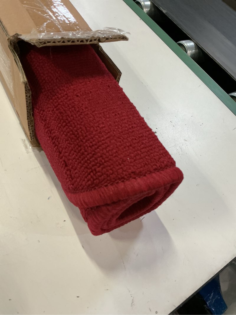Condition photo showing Good Condition for ritz accent rug, washable, stain resistant kitchen rug with latex backing, door mat for floor, 20"x36", red red 20-inch by 36-inch