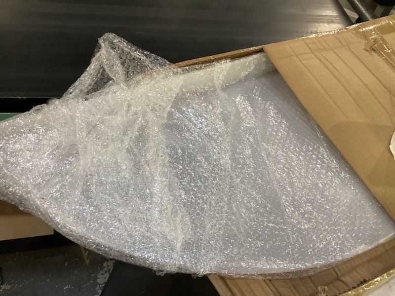 Condition photo showing New/Like New for threlaco 39'' x 16'' uv basement window well cover uv resistant polycarbonate for snow and rain heavy duty egress window cover winter summer for courtyard balcony exterior, clear