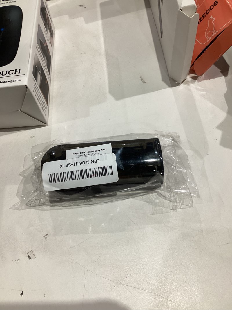 Condition photo showing As Is for ONE PIX Pill Cutter Splitter for Small and Tiny Pills, Professional Adjustable Pill Cutter with Hidden Stainless Steel Blade, Safely Cuts Multiple Pills at Once, Grey 1 PCS Grey