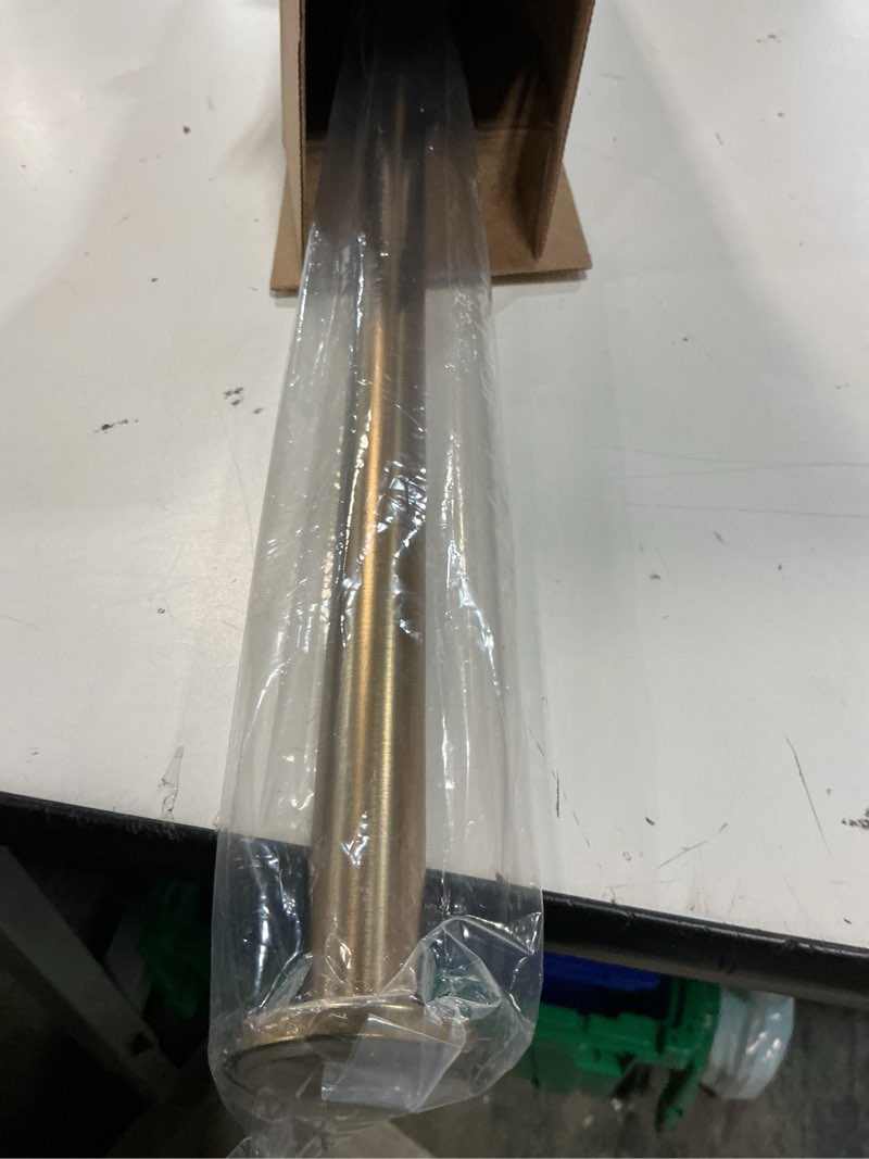 Condition photo showing Good Condition for ivilon tension curtain rod - spring tension rod for windows or shower, 24 to 36 inch. warm gold 24" to 36" warm gold