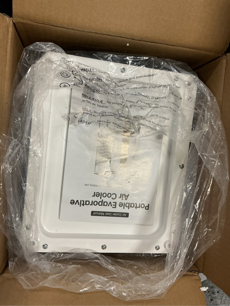 Condition photo showing Good Condition for Portable Air Conditioners No Windows Needed, 3-IN-1 Swamp Cooler, Evaporative Air Cooler, 4 Modes & 3 Speeds, 2-Gal Water Tank for Long Cooling, Max 20 FT/S Remote Control, 12 Hours Timer