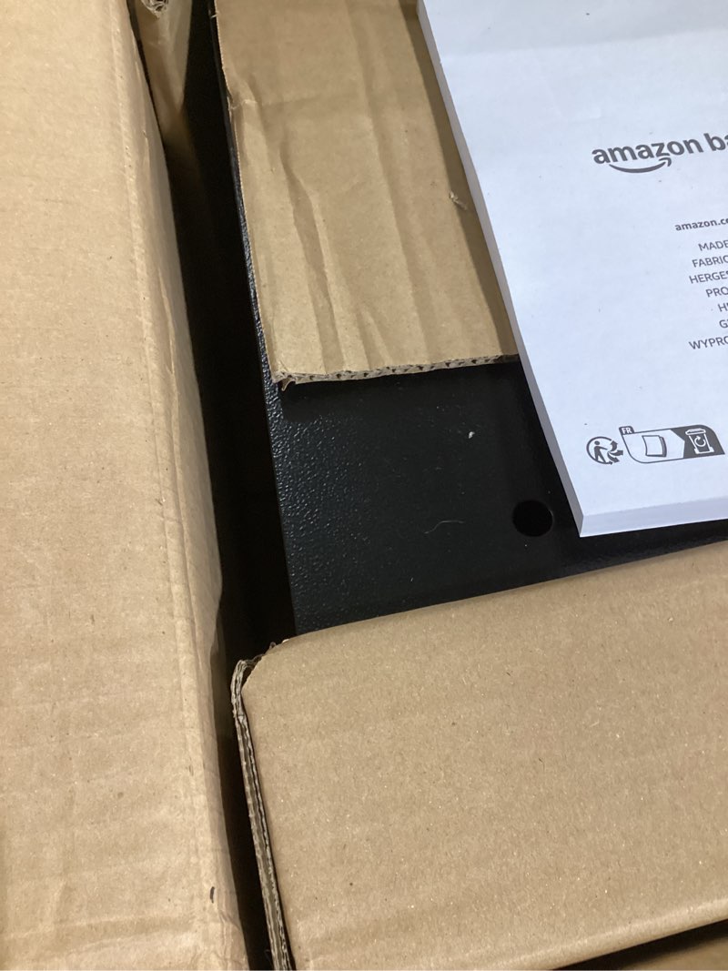 Condition photo showing New/Like New for Amazon Basics Steel Security Safe and Lock Box with Electronic Keypad, for Cash, Jewelry, Documents, Black, 0.5 Cubic Feet, 13.8" W x 9.8" D x 9.8" H