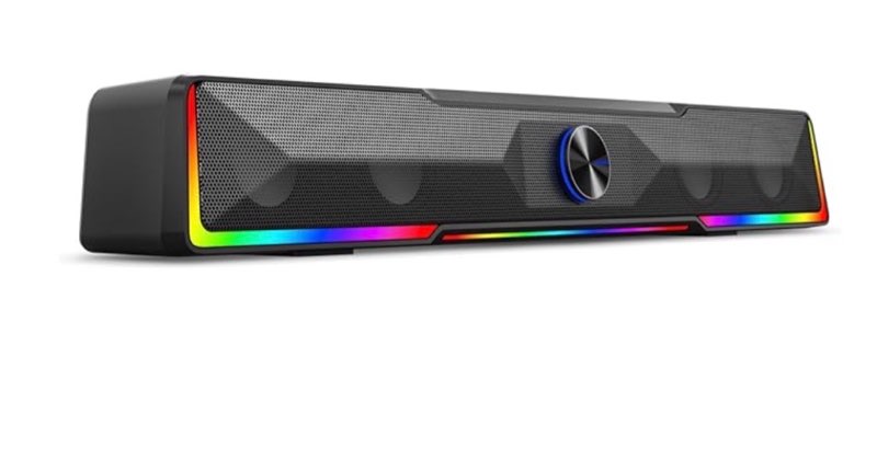 Redragon GS516 Computer Speaker, Bluetooth/USB Wired Dual Connection Soundbar - Clear Stereo Sound   Not Tested